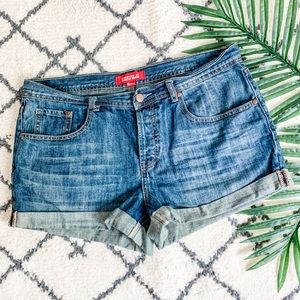Forever 21 Rolled Hem Jean Shorts
